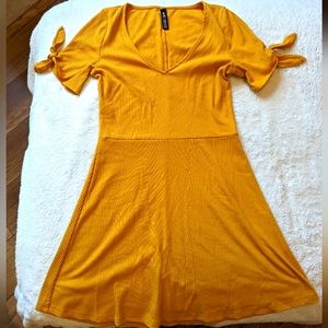 Ribbed Fit-&-Flare Dress